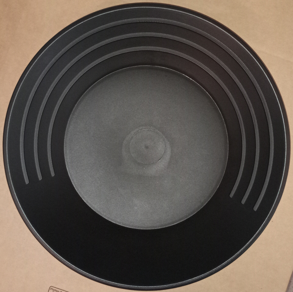 14 Inch Black Gold Pan With Textured Surface
